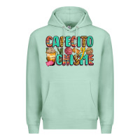 Seafoam cafecito y chisme Premium Hoodie - Zillion Design Studio