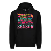 Black racing it's my favorite season sport car Premium Hoodie - AdoDesignShop