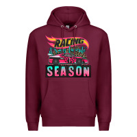 Burgundy racing it's my favorite season sport car Premium Hoodie - AdoDesignShop