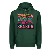 Sports Green racing it's my favorite season sport car Premium Hoodie - AdoDesignShop