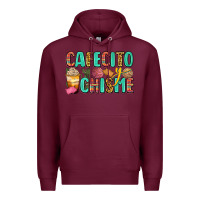 Burgundy cafecito y chisme Premium Hoodie - Zillion Design Studio
