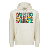 Oatmeal Heather cafecito y chisme Premium Hoodie - Zillion Design Studio
