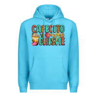 Ocean Blue cafecito y chisme Premium Hoodie - Zillion Design Studio
