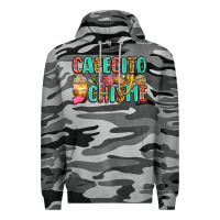 Slate Camo cafecito y chisme Premium Hoodie - Zillion Design Studio