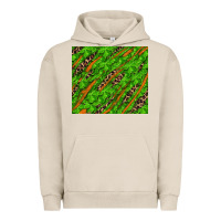 Pigment French Oak distressed shamrock and leopard Urban Hoodie - RanaPortraitStore