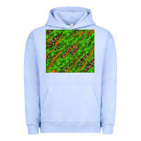 Pigment Grape Ice distressed shamrock and leopard Urban Hoodie - RanaPortraitStore