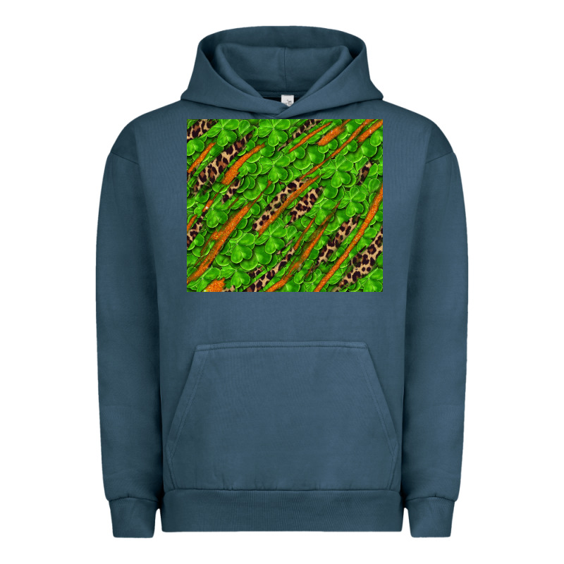 Distressed Shamrock And Leopard Urban Hoodie by RanaPortraitStore | Teevron