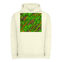 Pigment Pistachio distressed shamrock and leopard Urban Hoodie - RanaPortraitStore