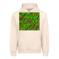 Sandshell distressed shamrock and leopard Urban Hoodie - RanaPortraitStore