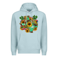 Blue Mist texas map Premium Hoodie - Zillion Design Studio
