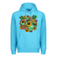Ocean Blue texas map Premium Hoodie - Zillion Design Studio