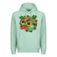 Seafoam texas map Premium Hoodie - Zillion Design Studio