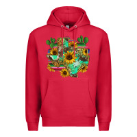 Cardinal texas map Premium Hoodie - Zillion Design Studio