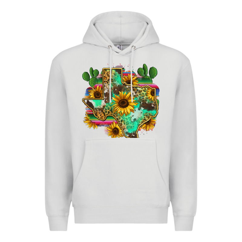 Texas Map Premium Hoodie by Zillion Design Studio | Teevron