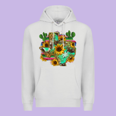 Texas Map Premium Hoodie Designed By Zillion Design Studio