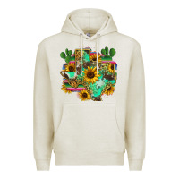 Oatmeal Heather texas map Premium Hoodie - Zillion Design Studio