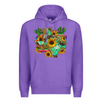 Purple texas map Premium Hoodie - Zillion Design Studio