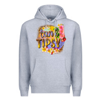 Heather Grey tan tipsy summer Premium Hoodie - texasbilliewilder