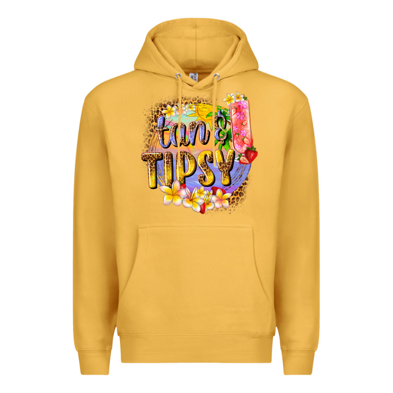 Tan Tipsy Summer Premium Hoodie by texasbilliewilder | Teevron