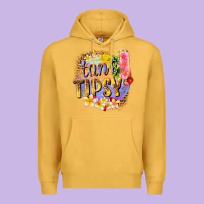 Tan Tipsy Summer Premium Hoodie Designed By Texasbilliewilder