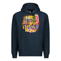 Navy tan tipsy summer Premium Hoodie - texasbilliewilder