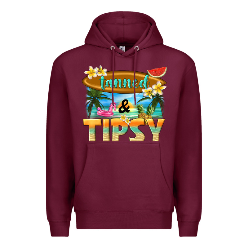 Tanned And Tipsy Premium Hoodie by texasbilliewilder | Teevron