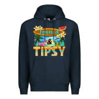 Navy tanned and tipsy Premium Hoodie - texasbilliewilder