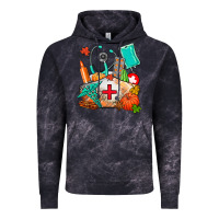 Cloud Black nurse  and fall Vintage Hoodie - AdoDesignShop