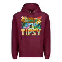 Burgundy tanned and tipsy Premium Hoodie - texasbilliewilder