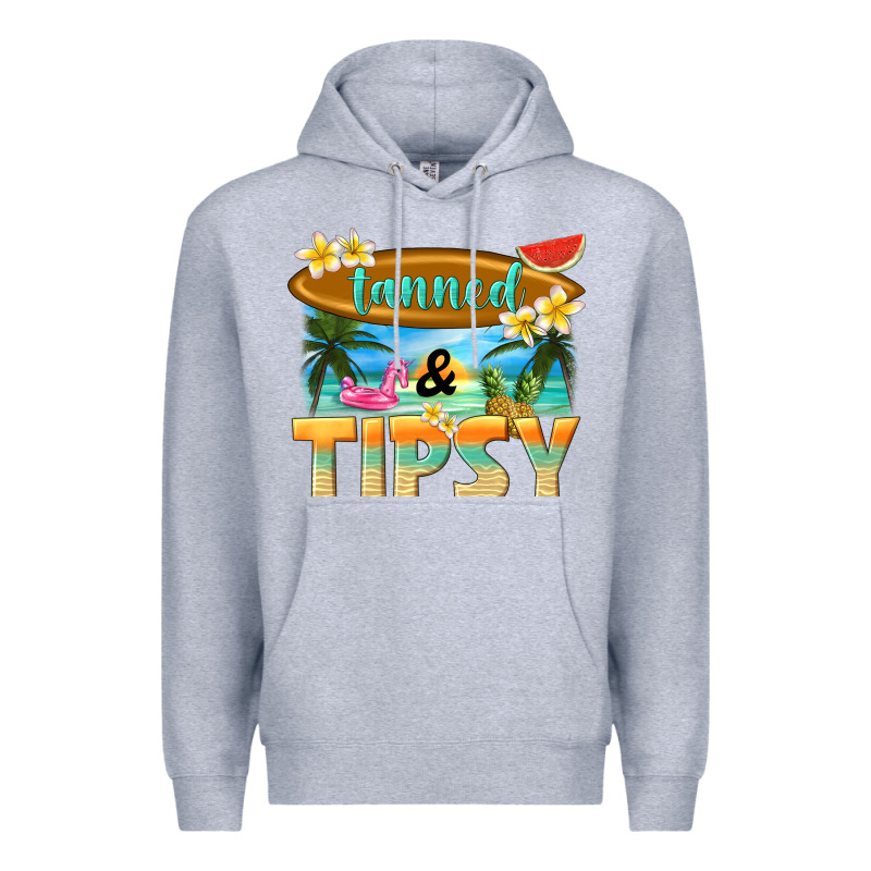 Tanned And Tipsy Premium Hoodie by texasbilliewilder | Teevron