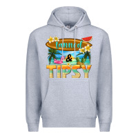 Heather Grey tanned and tipsy Premium Hoodie - texasbilliewilder