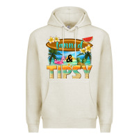 Oatmeal Heather tanned and tipsy Premium Hoodie - texasbilliewilder