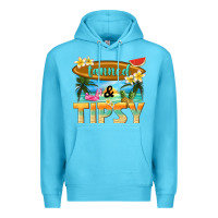 Ocean Blue tanned and tipsy Premium Hoodie - texasbilliewilder