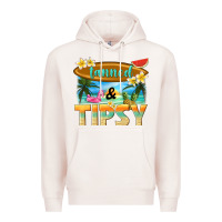 Pale Pink tanned and tipsy Premium Hoodie - texasbilliewilder