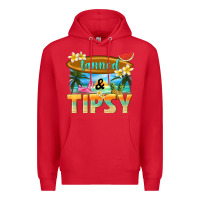 Red tanned and tipsy Premium Hoodie - texasbilliewilder