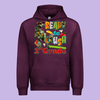 Ready To Crush Second Grade Urban Hoodie Designed By Texasbilliewilder