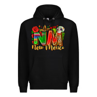 Black new mexico Premium Hoodie - Zillion Design Studio