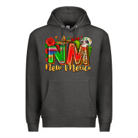 Charcoal Heather new mexico Premium Hoodie - Zillion Design Studio