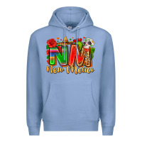 Colony Blue new mexico Premium Hoodie - Zillion Design Studio