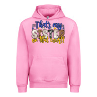 Fuchsia Pink that s my sister on that court Urban Hoodie - Zillion Design Studio