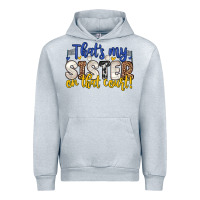 Heather Grey that s my sister on that court Urban Hoodie - Zillion Design Studio