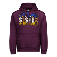 Mauve Wine that s my sister on that court Urban Hoodie - Zillion Design Studio
