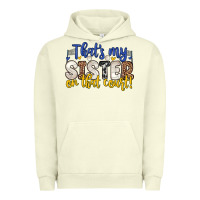 Pigment Pistachio that s my sister on that court Urban Hoodie - Zillion Design Studio