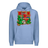 Colony Blue new mexico map Premium Hoodie - Zillion Design Studio