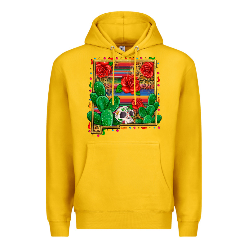 New Mexico Map Premium Hoodie by Zillion Design Studio | Teevron