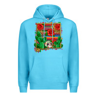 Ocean Blue new mexico map Premium Hoodie - Zillion Design Studio