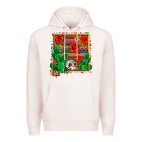 Pale Pink new mexico map Premium Hoodie - Zillion Design Studio