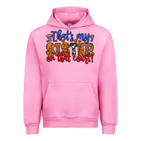Fuchsia Pink that s my sister on that court Urban Hoodie - Zillion Design Studio