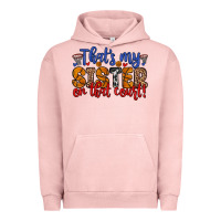 Pigment Salmon that s my sister on that court Urban Hoodie - Zillion Design Studio
