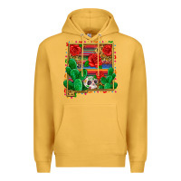 Mustard new mexico map Premium Hoodie - Zillion Design Studio